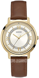 Guess Montauk Biały/Skóra Ø40 mm W0934L3