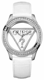 Guess Biały/Skóra Ø42 mm W10216L1