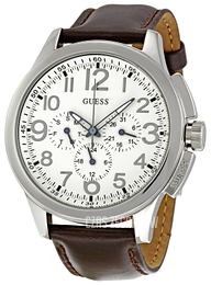 Guess Trend Biały/Skóra Ø45 mm W10562G1