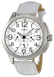Guess Trend Biały/Skóra Ø46 mm W10562G4