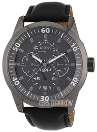 Guess Sporty Czarny/Skóra Ø44 mm W10584G1