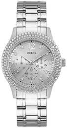 Guess Bedazzle Srebrny/Stal Ø40 mm W1097L1