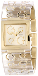 Guess Timeless G Żółte złoto/Stal w odcieniu złota W11001L2