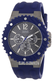 Guess OverDrive Czarny/Guma Ø44 mm W11619G2