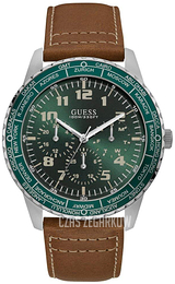 Guess Pioneer Zielony/Skóra Ø46 mm W1170G1