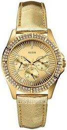 Guess Sassy Żółte złoto/Skóra Ø39 mm W12013L1