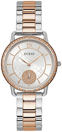 Guess Srebrny/Stal w kolorze różowego złota Ø36 mm W1290L2