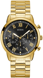 Guess Czarny/Stal w odcieniu złota Ø44 mm W1309G2