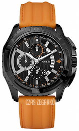 Guess Sporty Czarny/Skóra Ø47 mm W18540G2