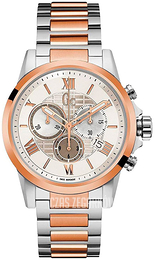Guess Collection Srebrny/Stal w kolorze różowego złota Ø42 mm Y08008G1