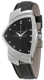 Hamilton American Classic Ventura Czarny/Skóra Ø31 mm H24411732