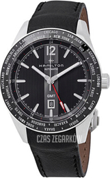 Hamilton Ventura Srebrny/Skóra H24432751