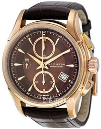 Hamilton American Classic Jazzmaster Brązowy/Skóra Ø44 mm H32646597