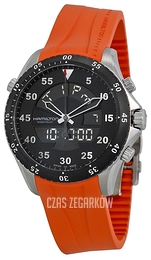 Hamilton Khaki Aviation Czarny/Guma Ø40 mm H64554431