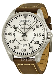 Hamilton Aviation Srebrny/Skóra H64615555