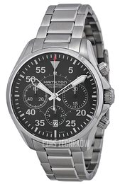 Hamilton Khaki Chronograph Czarny/Stal Ø42 mm H64666135