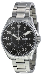 Hamilton Khaki Aviation Czarny/Stal Ø46 mm H64715135