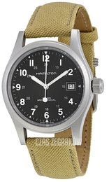 Hamilton Khaki Czarny/Tkanina Ø38 mm H69419933