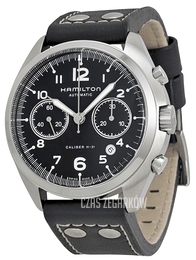 Hamilton Pilot Czarny/Skóra Ø41 mm H76416735