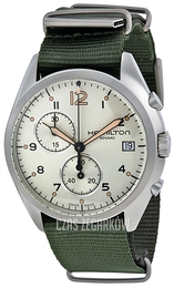 Hamilton Aviation Srebrny/Tkanina Ø41 mm H76552955