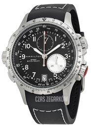 Hamilton Khaki ETO Czarny/Guma Ø42 mm H77612333