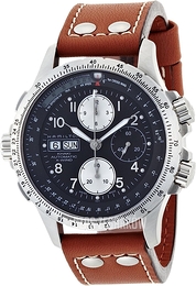 Hamilton Khaki X-Wind Czarny/Skóra Ø44 mm H77616533
