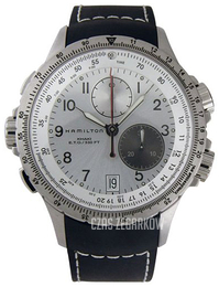 Hamilton Khaki Srebrny/Guma Ø42 mm H77622353