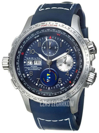 Hamilton Khaki Niebieski/Guma Ø44 mm H77636343