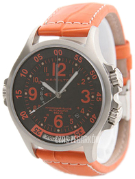 Hamilton Khaki Czarny/Skóra Ø47 mm H77665973