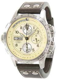 Hamilton Khaki Beżowy/Skóra Ø44 mm H77666523