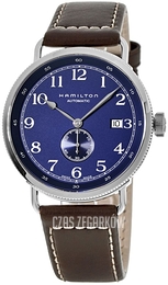 Hamilton Khaki Navy Pioneer Niebieski/Skóra Ø40 mm H78455543