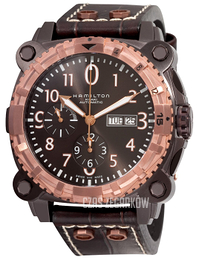 Hamilton Khaki Belowzero Brązowy/Skóra Ø46 mm H78626583