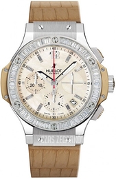 Hublot Big Bang 41mm Madre Perla Biały/Skóra Ø41 mm 341.SG.6004.LS.194