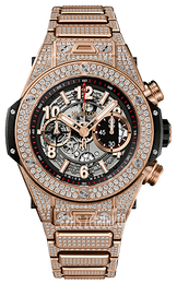 Hublot Big Bang 45mm Szkieletowa tarczy/18 karatowe różowe złoto Ø45 mm 411.OX.1180.OX.3704