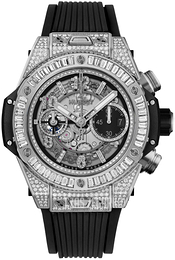 Hublot Big Bang 44mm Srebrny/Guma Ø44 mm 421.NX.1170.RX.0904