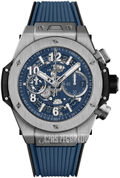 Hublot Big Bang 44mm Niebieski/Guma Ø44 mm 421.NX.5170.RX