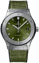 Hublot Classic Fusion Zielony/Guma Ø45 mm 511.NX.8970.LR