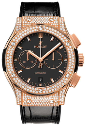 Hublot Classic Fusion Czarny/Skóra Ø42 mm 541.OX.1181.LR.1704