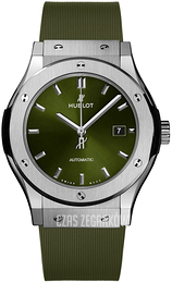 Hublot Classic Fusion Zielony/Guma Ø42 mm 542.NX.8970.RX