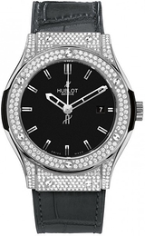 Hublot Classic Fusion Czarny/Skóra Ø42 mm 542.ZX.1170.LR.1704