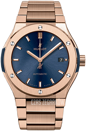 Hublot Classic Fusion Niebieski/18 karatowe różowe złoto Ø42 mm 548.OX.7180.OX