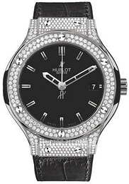 Hublot Classic Fusion Czarny/Skóra Ø38 mm 565.NX.1170.LR.1704