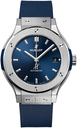 Hublot Classic Fusion Niebieski/Guma Ø38 mm 565.NX.7170.RX