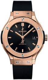 Hublot Classic Fusion Czarny/Guma Ø38 mm 565.OX.1480.RX