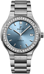 Hublot Classic Fusion Niebieski/Tytan Ø38 mm 568.NX.891L.NX.1204