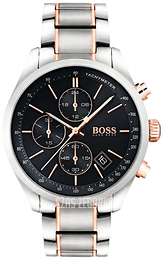 Hugo Boss Chronograph Czarny/Stal w kolorze różowego złota Ø44 mm 1513473