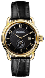 Ingersoll The New England Czarny/Skóra Ø44 mm I00802