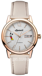 Ingersoll The New Haven Srebrny/Skóra Ø34 mm ID01102
