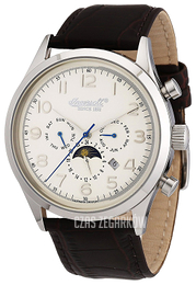 Ingersoll Srebrny/Skóra Ø44 mm IN1205CH