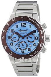 Ingersoll Bison Niebieski/Stal Ø46 mm IN1512BLMB